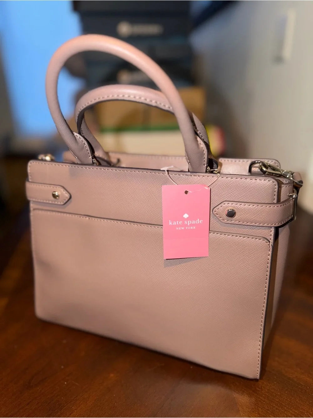 Kate Spade Staci Brown Leather Top-Handle Satchel